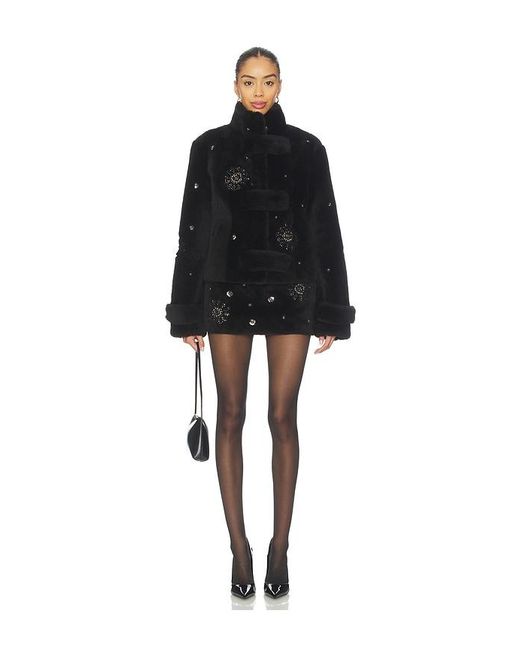 Siedres Black Marla Fur Skirt