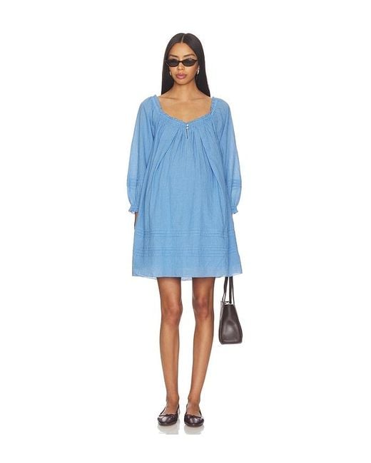 HATCH Blue The Lottie Secret Nursing Dress