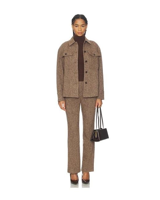 ALIGNE Brown Charlie Wool Overshirt