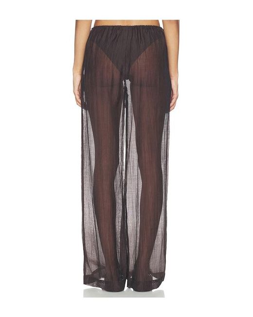 LNA Brown Velma Sheer Pant