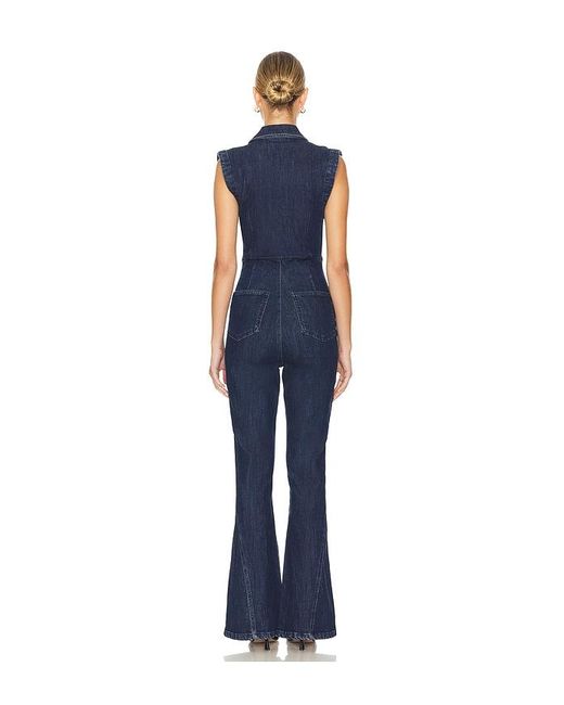 Free People Blue Crvy Ring The Alarm One Piece