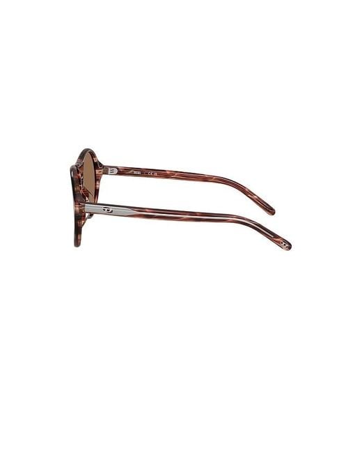 DIESEL Brown Aviator Sunglasses