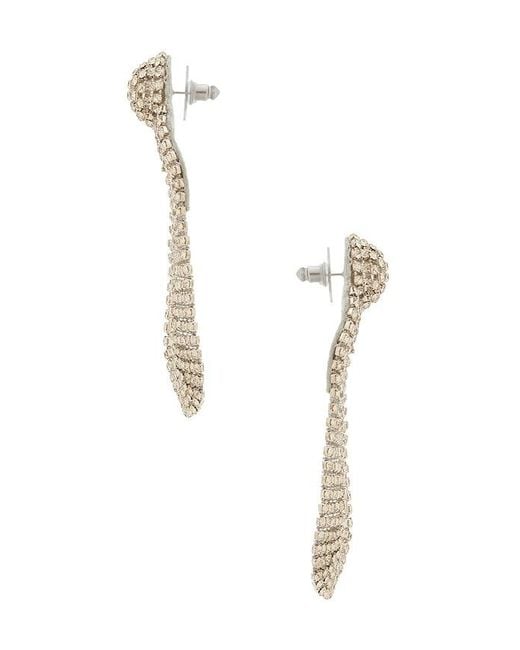 Deepa Gurnani White Shyna Earrings
