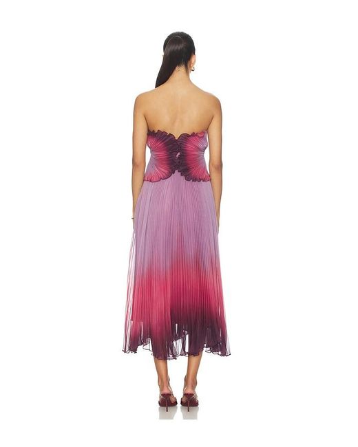 AMUR Pink Delyth Strapless Dress