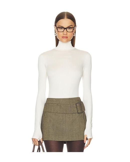 Commando Natural Prima Ballet Turtleneck Bodysuit