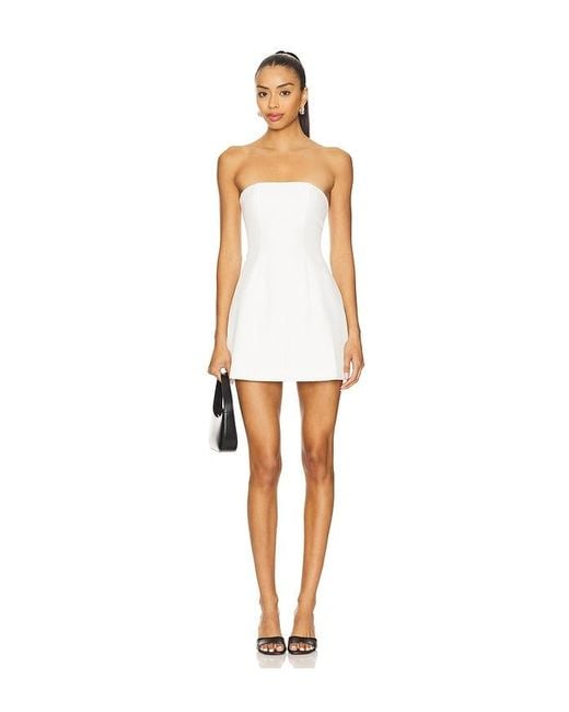 ALL THE WAYS White Nikola Strapless Mini Dress