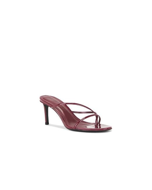 Black Suede Studio White Carla 65 Mule
