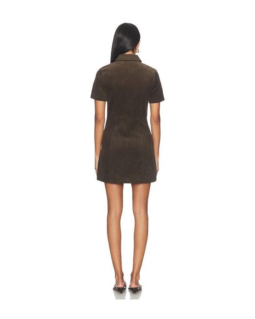 PAIGE Black Clementine Corduroy Dress
