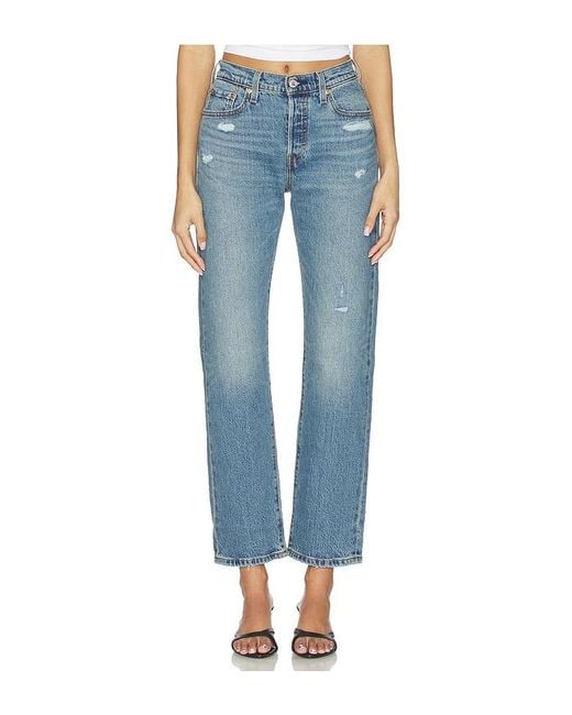 Levi's Blue 501 Curve Straight Jeans