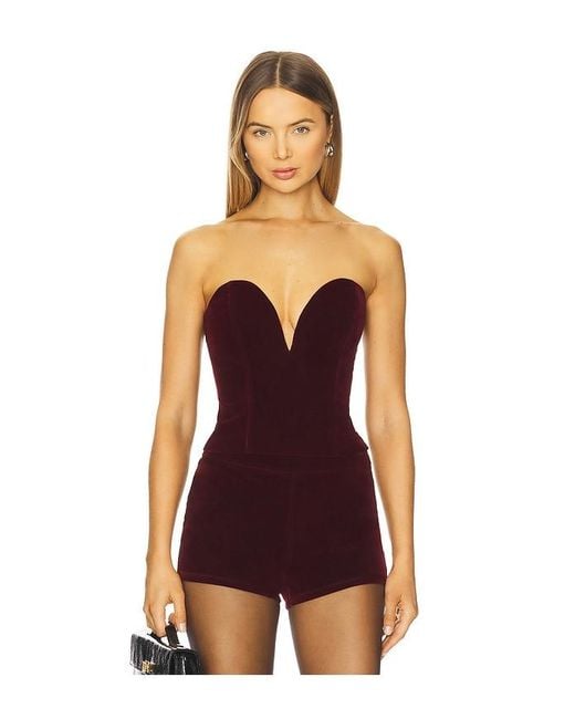 superdown Purple Eva Sweetheart Top