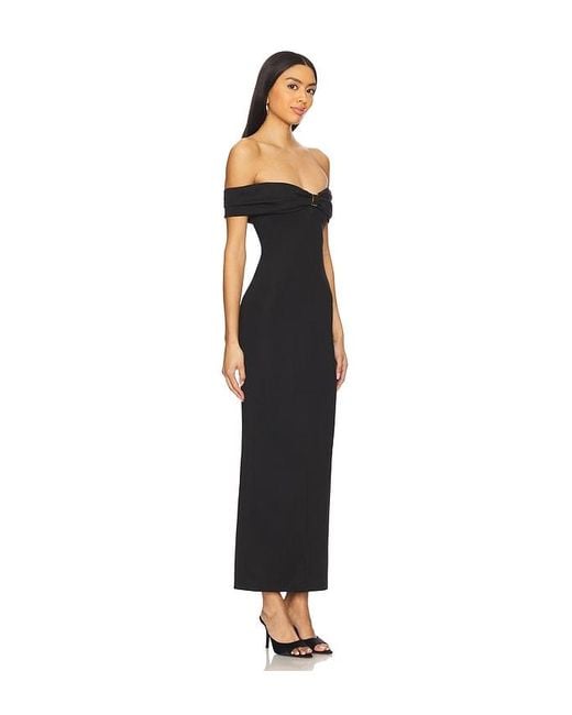 superdown Black Blake Off Shoulder Gown