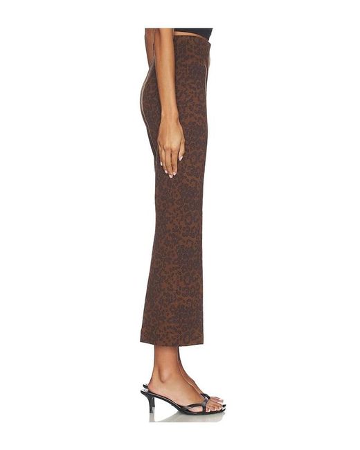 Rag & Bone Brown Irina Ponte Jacquard Kick Flare