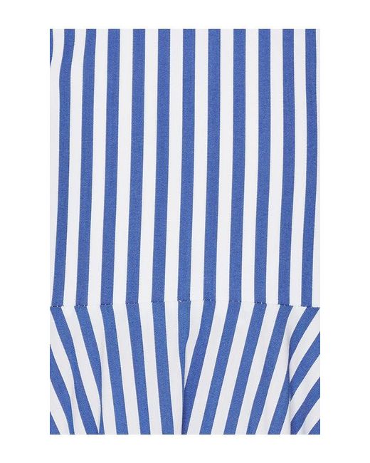 Amanda Uprichard Blue Spencer Midi Dress
