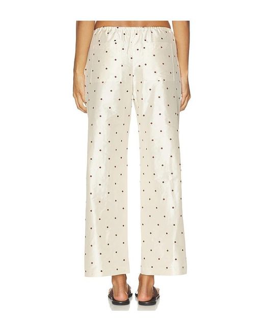 DONNI. White The Taffeta Drawstring Cargo Pant