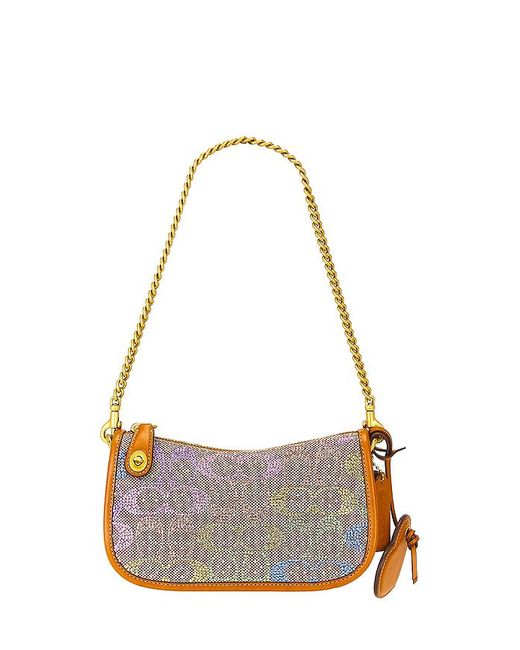 COACH White The Originals Signature Swinger Shoulder Bag 20