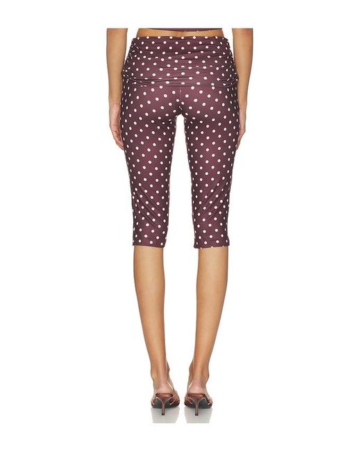 Tiger Mist Red Vali Polka Dot Capri Pant