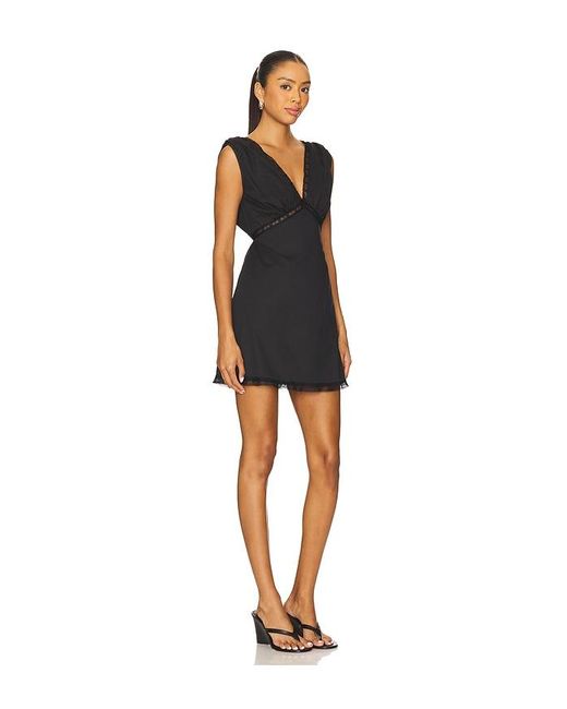 Faithfull The Brand Denise Mini Dress Black