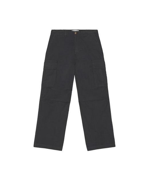 Palmes Black Ripstop Cargo Trousers for men