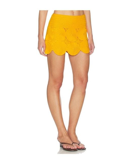Simon Miller Yellow Beep Beep Mini Skirt