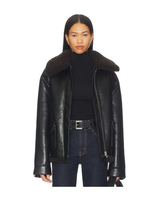 Lovers + Friends Black Irving Faux Leather Jacket