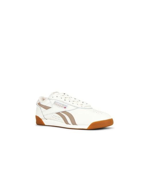 Reebok White Freestyle Low Sneaker