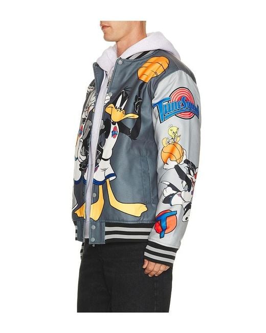 Reason Blue Space Jam Varsity Jacket for men