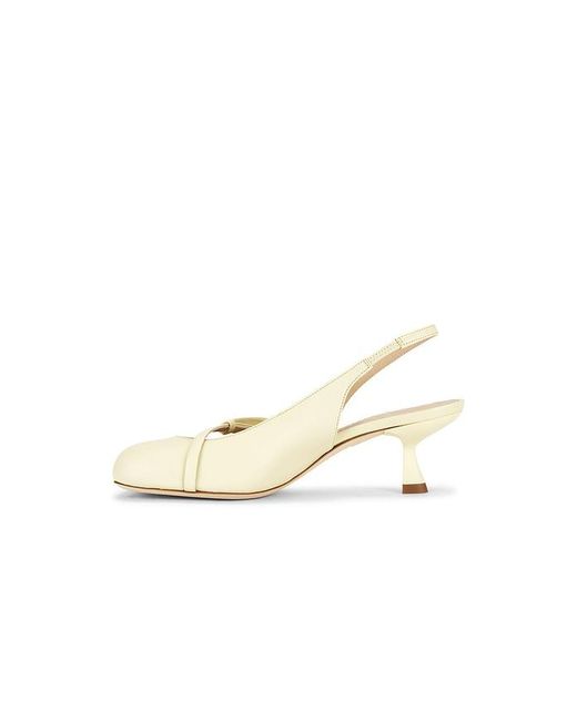 DUHA White Valentina Slingback Pump