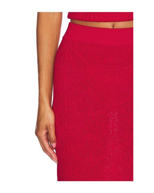 SNDY'S Red X Revolve Josefina Skirt