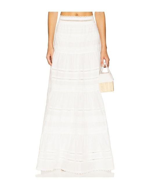 House of Harlow 1960 White X Revolve Felicity Maxi Skirt