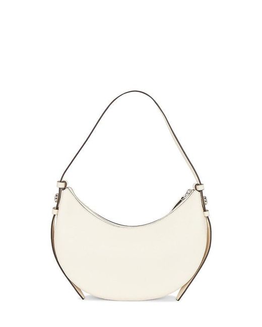 Tory Burch White Romy Half Moon Bag