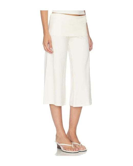 Oddli White Cropped Gaucho