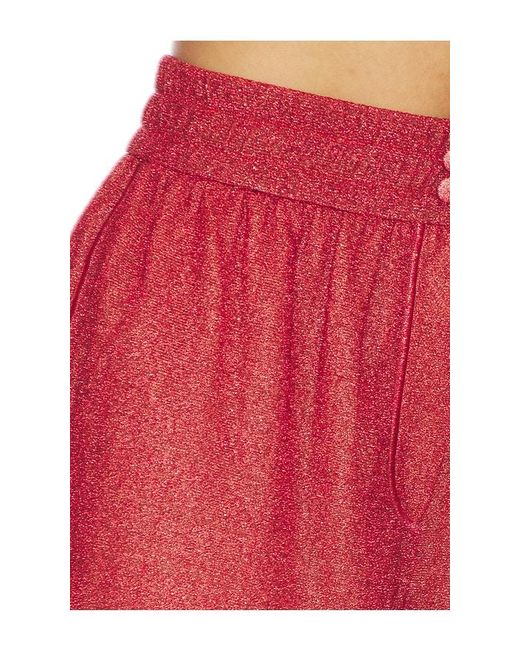 Oseree Red Lumiere Shorts
