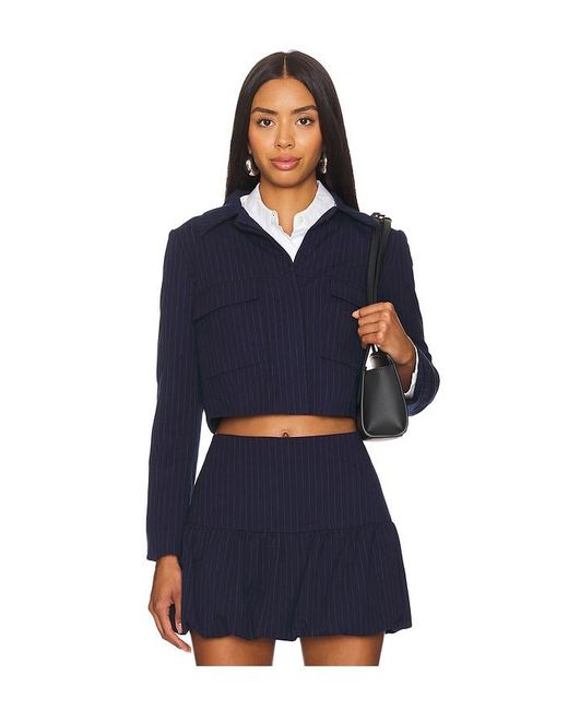 Amanda Uprichard Blue Jacke Sanders