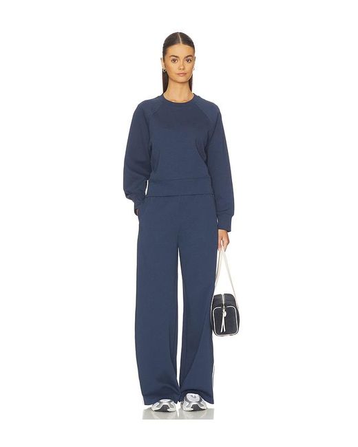 PERFECTWHITETEE Blue Travel Wide Leg Pants