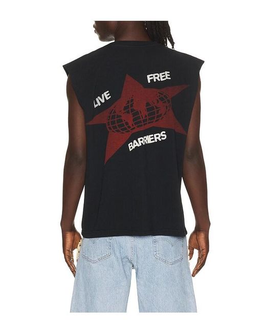 Barriers Worldwide Black Fist Sleeveless Tee for men