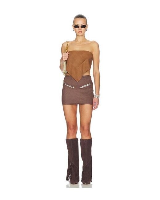 Urban Outfitters Brown Moonshine Skirt