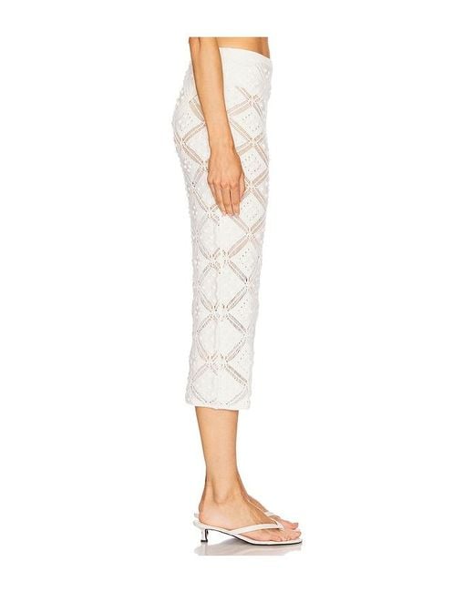 L'academie White 'Academie Baileigh Midi Skirt