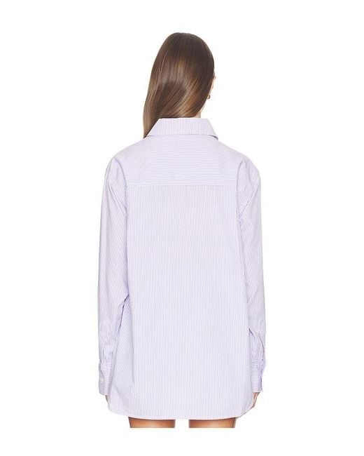 DL1961 White Dl Faye Oversized Poplin Shirt