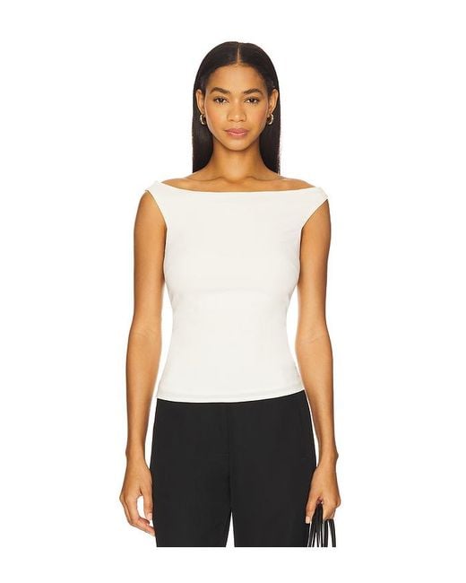 St. Agni White St Agni Slim Bateau Top