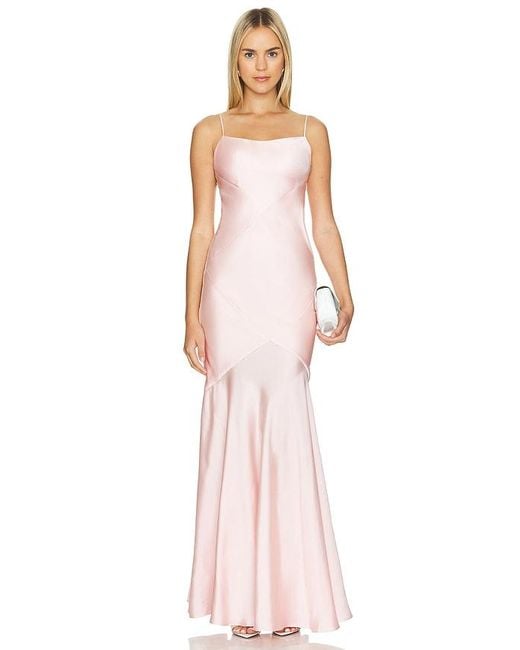 Lovers + Friends Pink Ari Gown