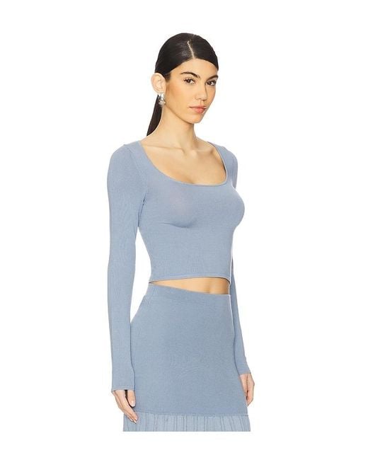 4th & Reckless Blue Nancy Knit Top