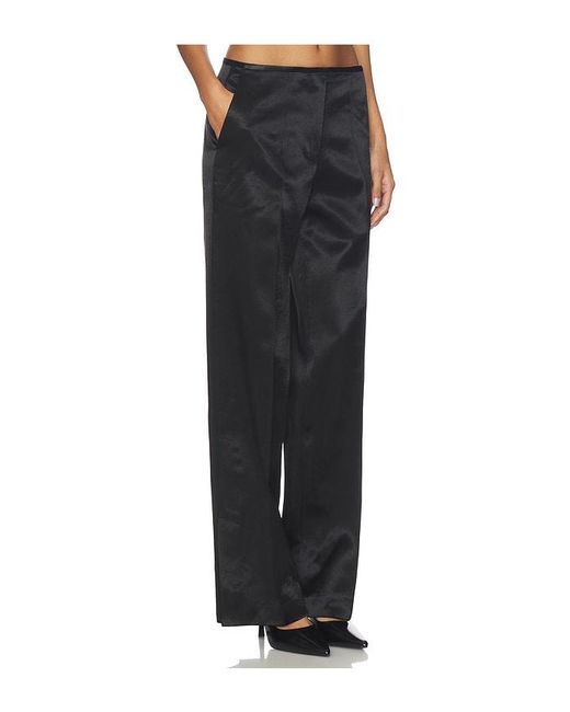 Helmut Lang Black Minimal Satin Pant