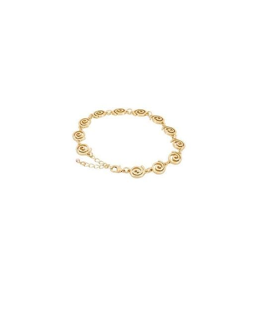 Lovers + Friends Metallic Ruby Anklet