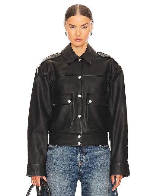 GRLFRND Black Jayden Leather Jacket