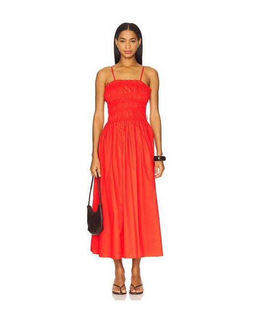 Karina Grimaldi Red Panama Solid Dress