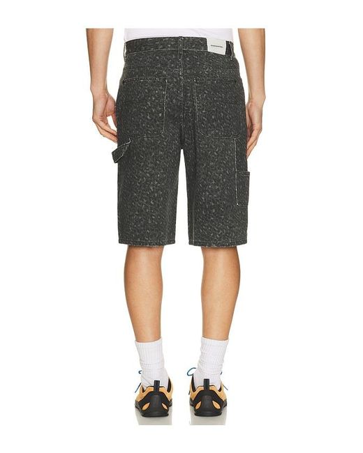 Thisisneverthat Gray Relaxed Painter Short for men