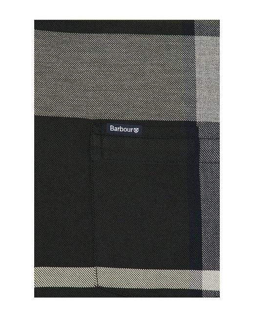 Barbour Black Dunoon Tartan Tailored Shirt for men