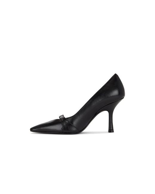 Stuart Weitzman Black Georgie Pump 85