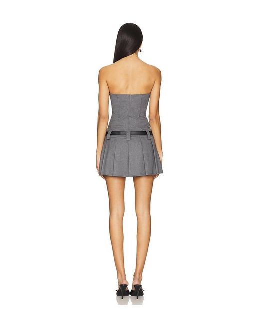 h:ours Black Freya Mini Dress