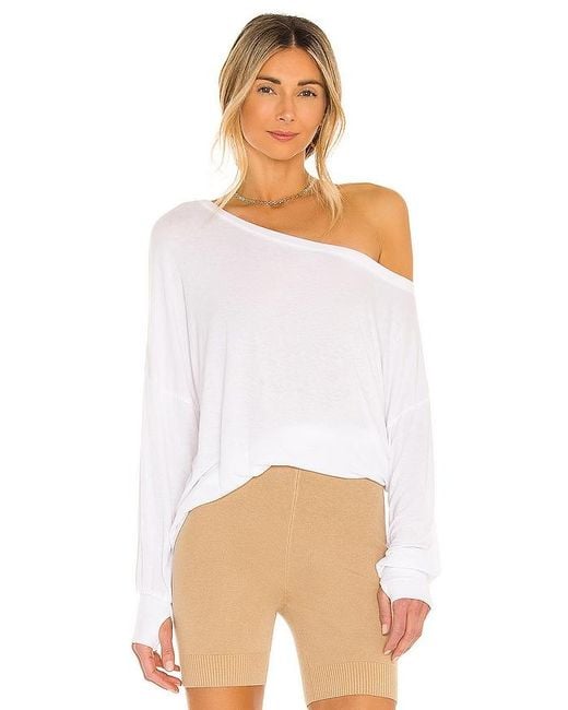 Michael Lauren White Kristopher Open Shoulder Top